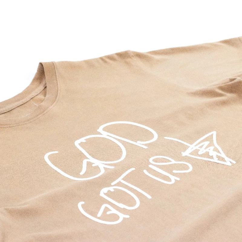 GOD Got Us T-shirt - Sand/White