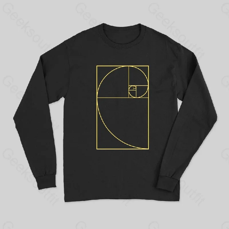 Golden Spiral Long Sleeve T-Shirt