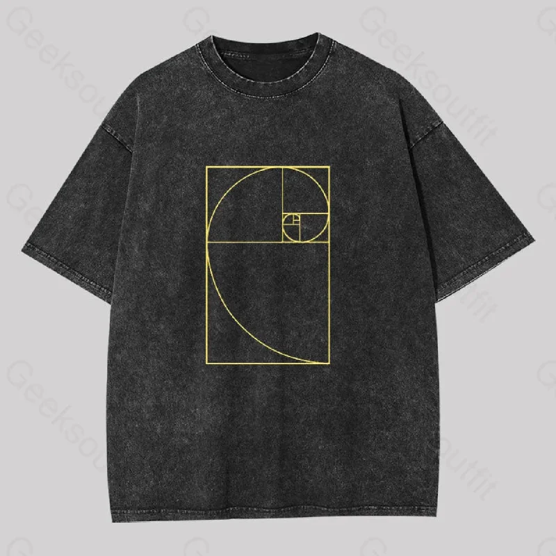 Golden Spiral Washed T-shirt