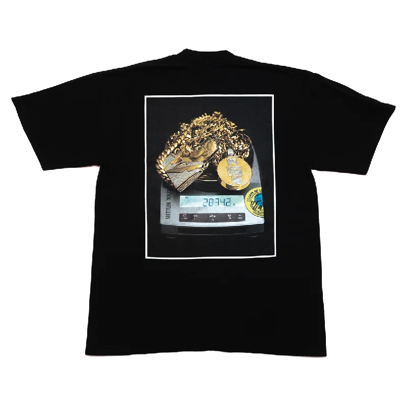 Grams & Gold Chains (Photo) T-shirt - Black/White