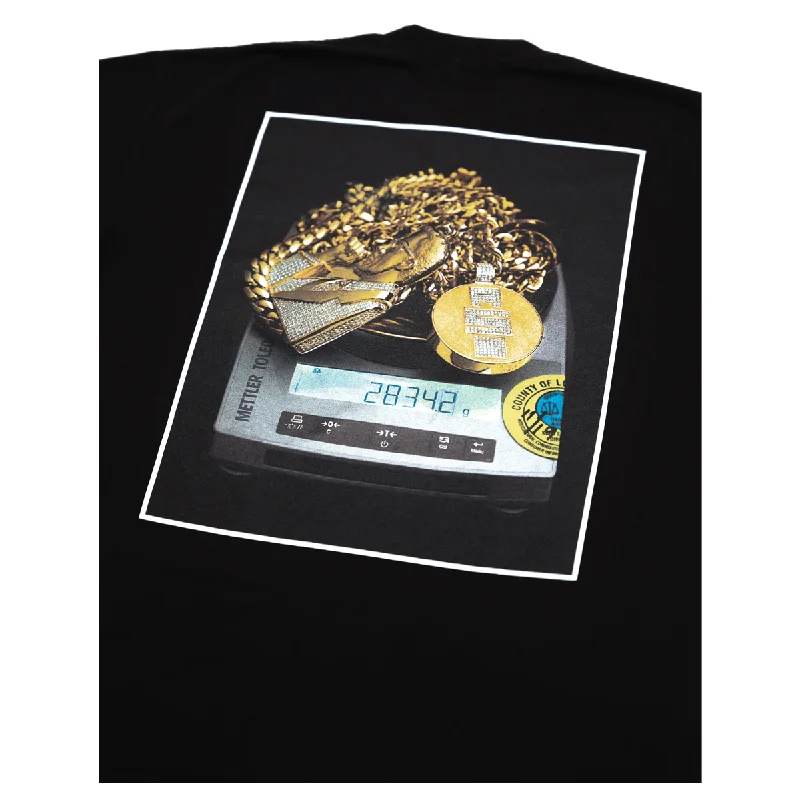 Grams & Gold Chains (Photo) T-shirt - Black/White