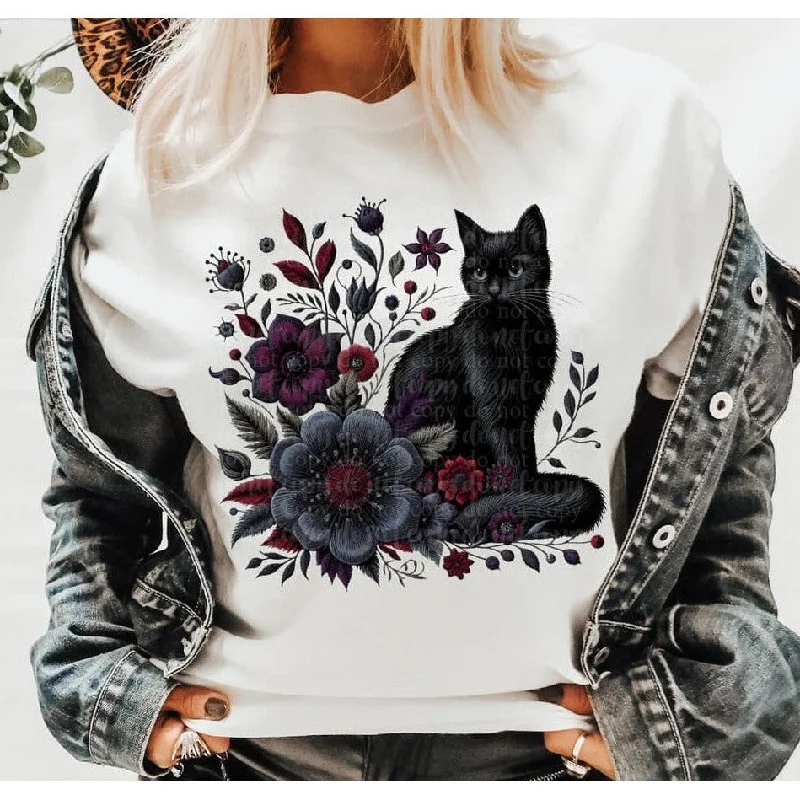 Halloween Black Cat GRAPHIC TEE