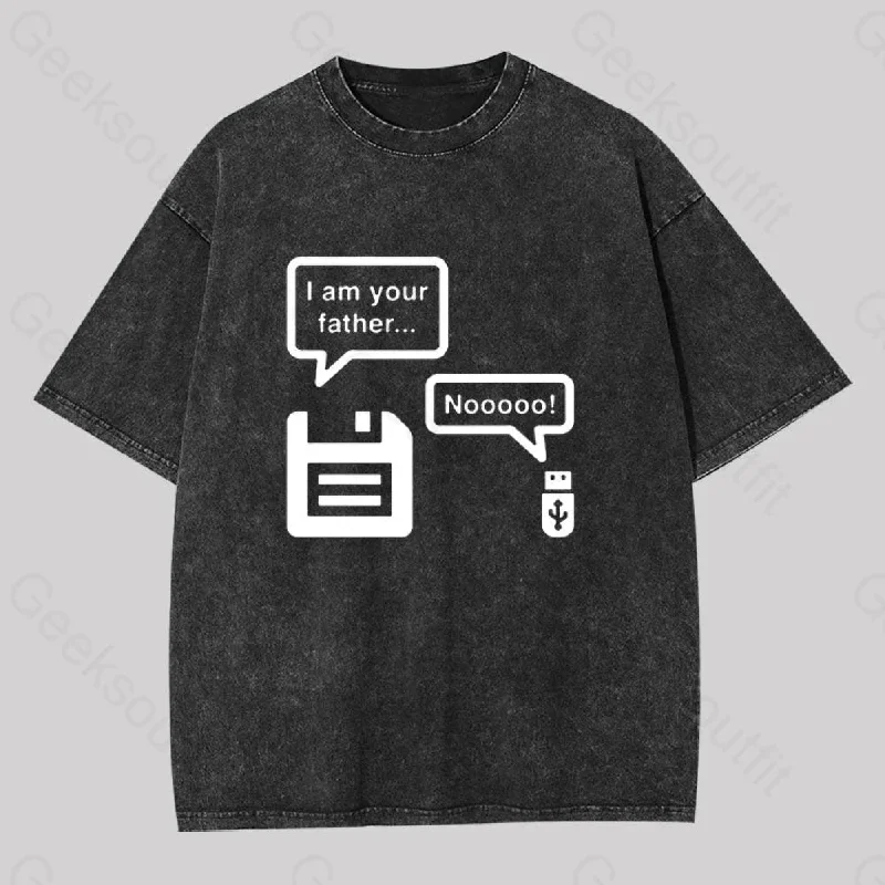 I Am Your Father Geek Washed T-shirt