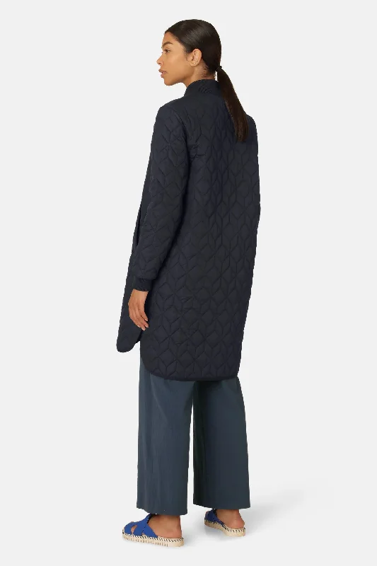 ILSE JACOBSEN - MANTEAU MATELASSÉ - INDIGO FONCÉ