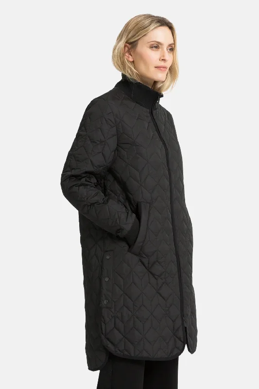 ILSE JACOBSEN - MANTEAU MATELASSÉ - NOIR