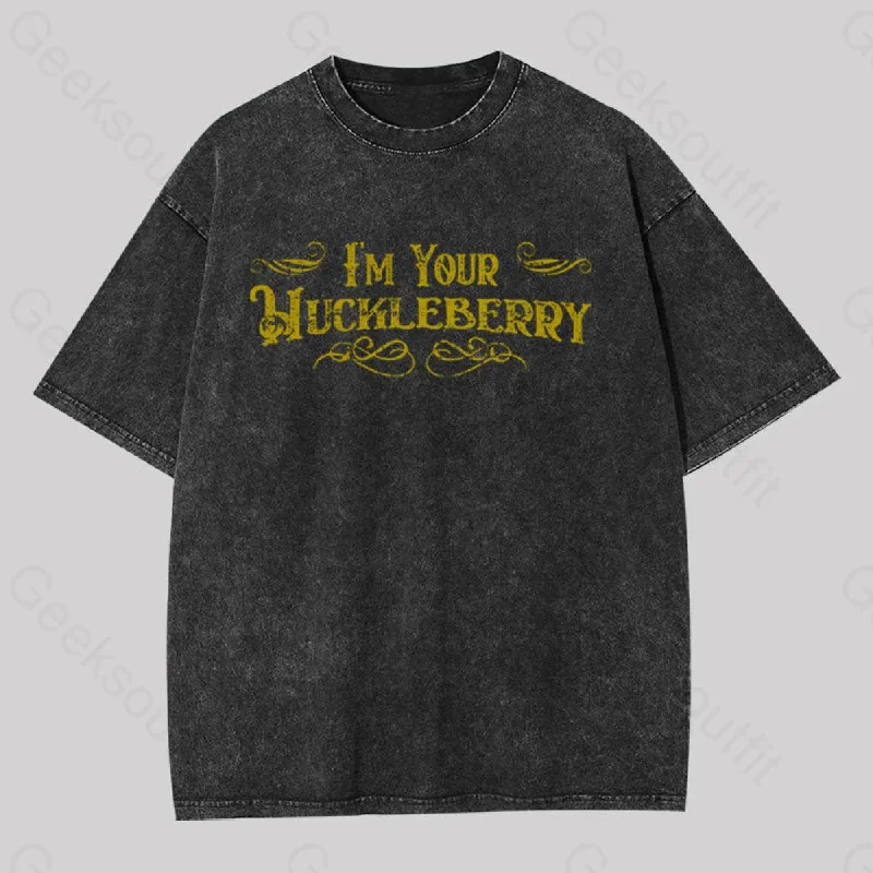 I'm Your Huckleberry Geek Washed T-shirt