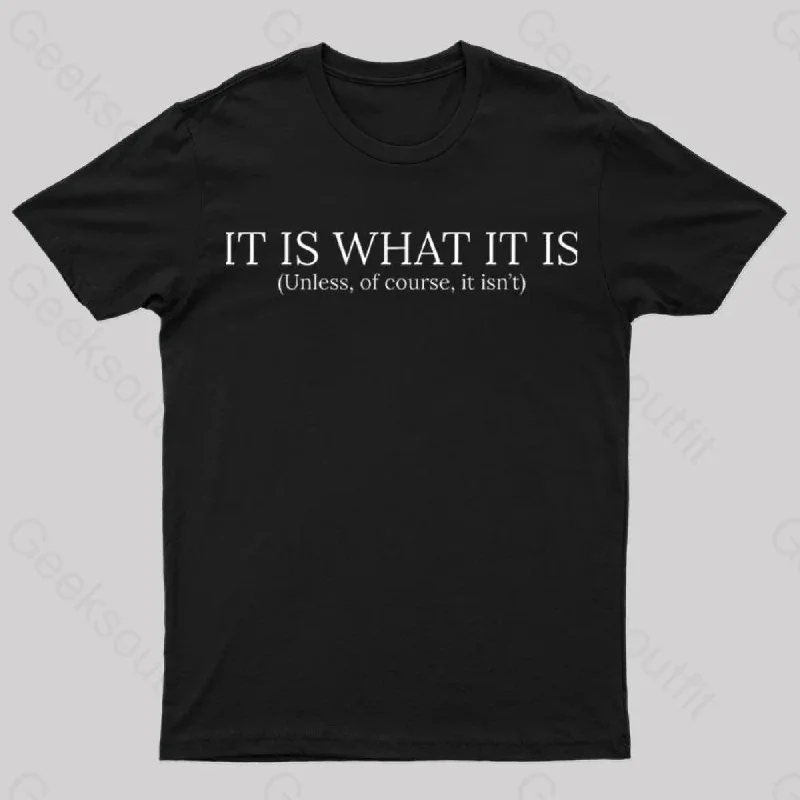 It Is What It Is Nerd T-Shirt