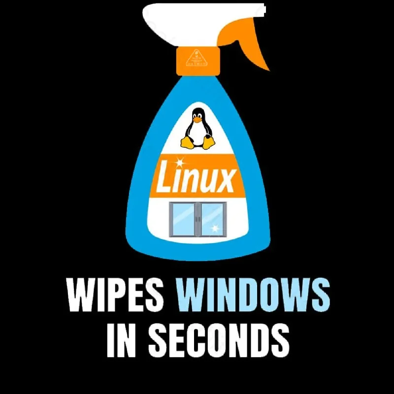 Linux Windows Cleaner T-Shirt