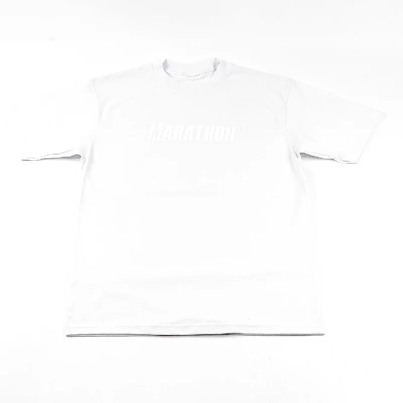 Marathon Lifestyle Tonal T-Shirt - White