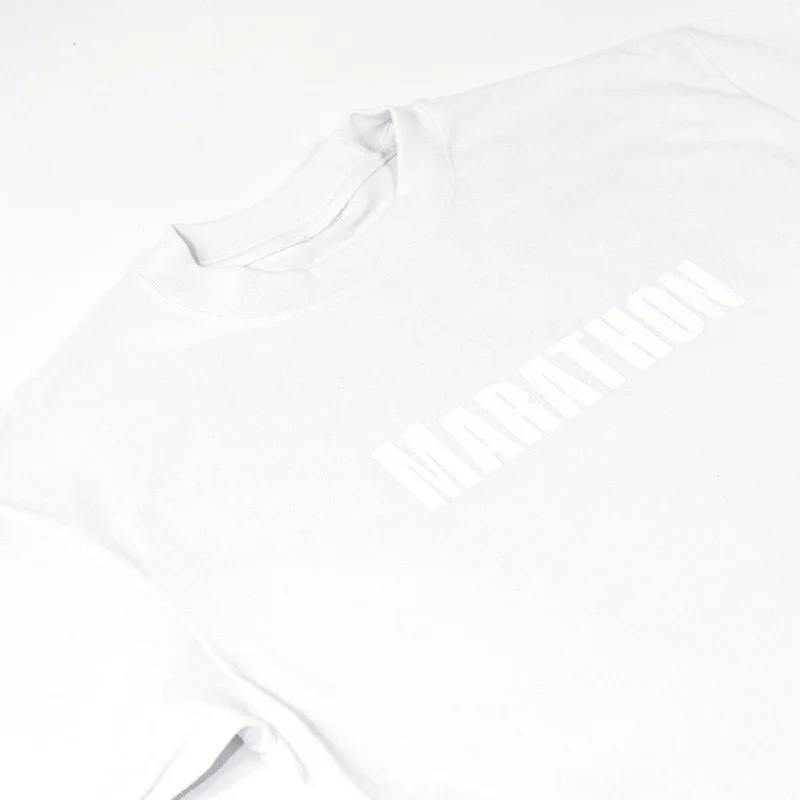 Marathon Lifestyle Tonal T-Shirt - White