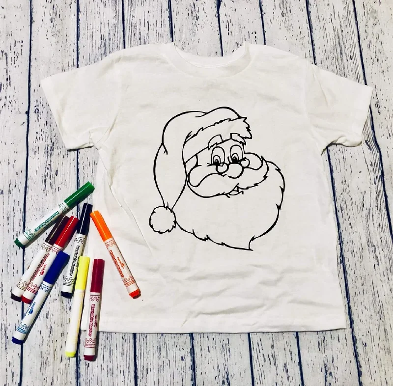 Color It Santa  Graphic Tees