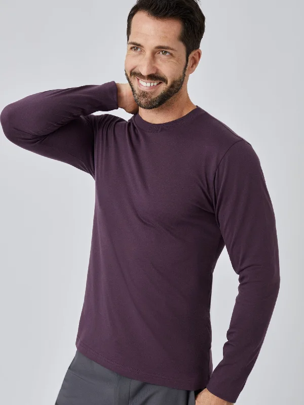 Nordic Purple Long Sleeve Crew Neck