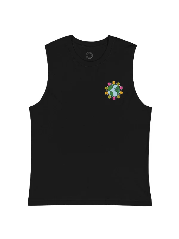 Only Planet with Books Unisex Tank Top (Print Shop)