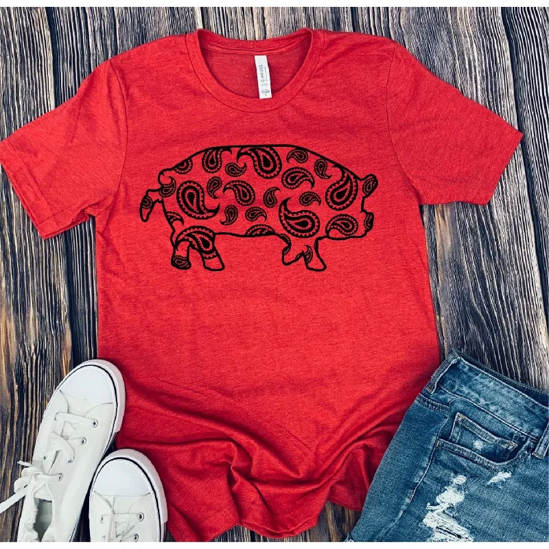 Paisley Pig Graphic Tee