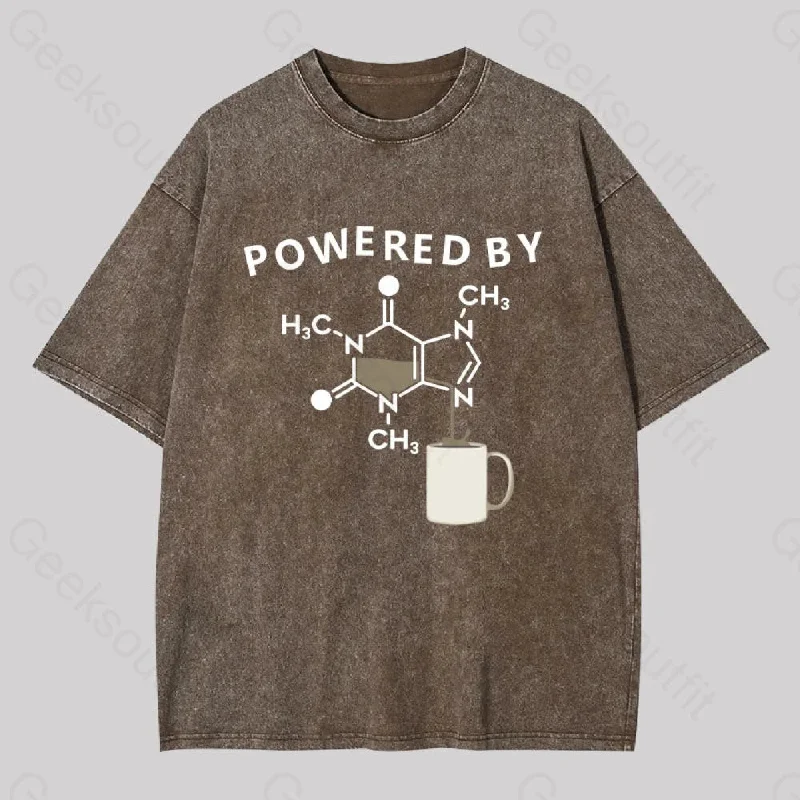 Powered By Caffeine Unisex Washed T-shirt