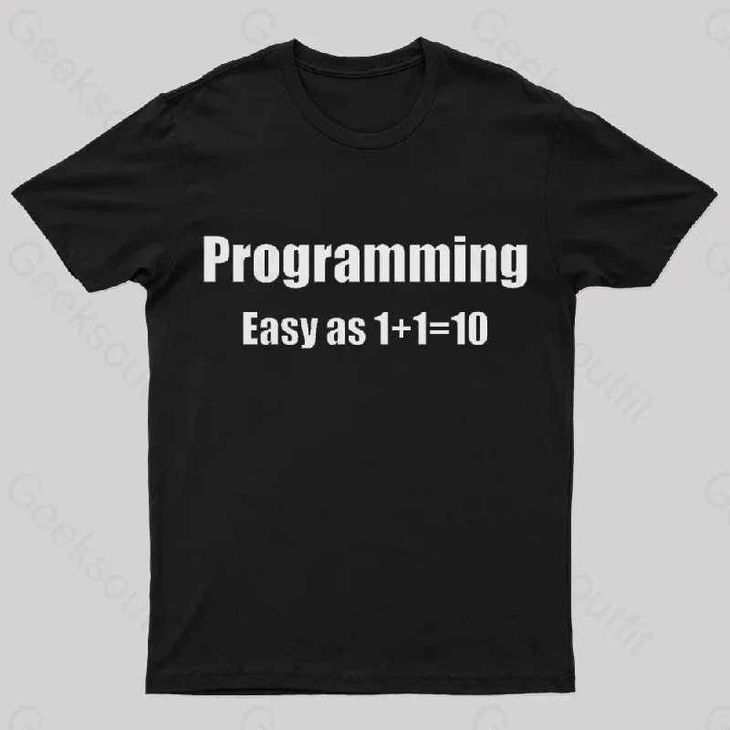 Programming Binary Joke Geek T-Shirt