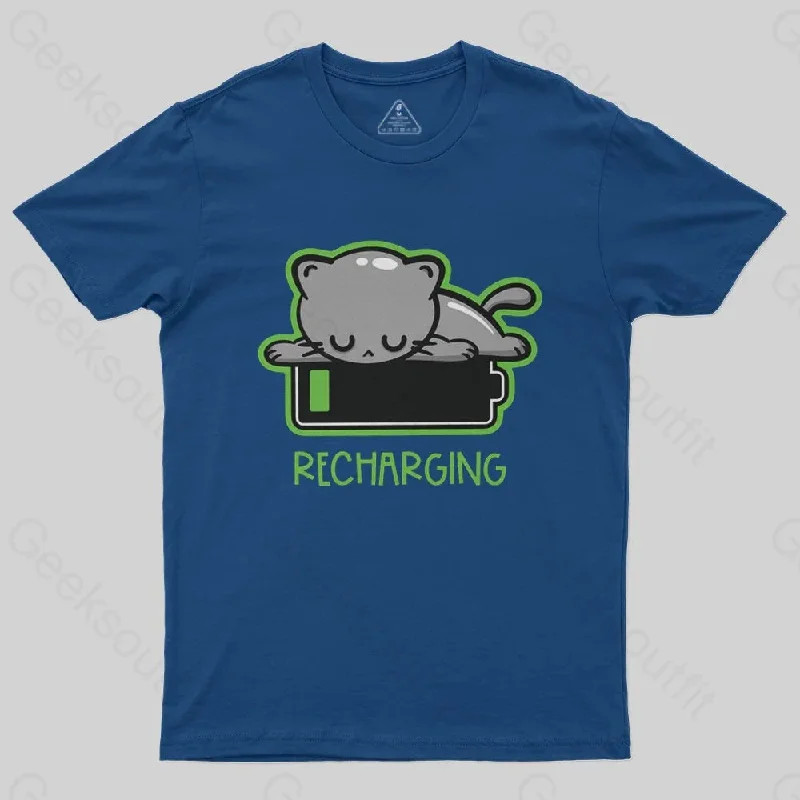 Recharging Cat T-Shirt