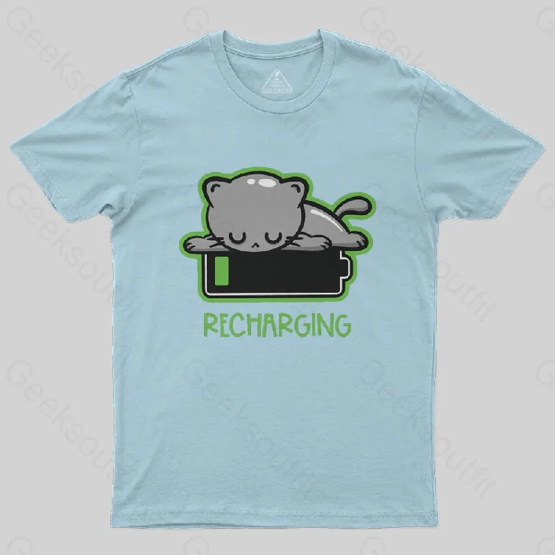 Recharging Cat T-Shirt