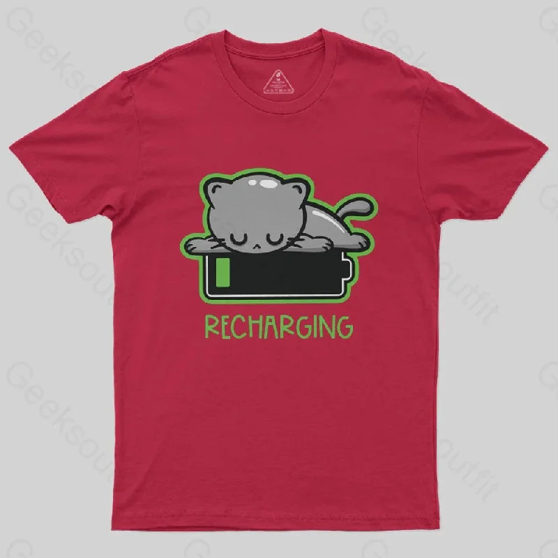 Recharging Cat T-Shirt