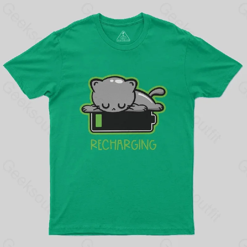 Recharging Cat T-Shirt