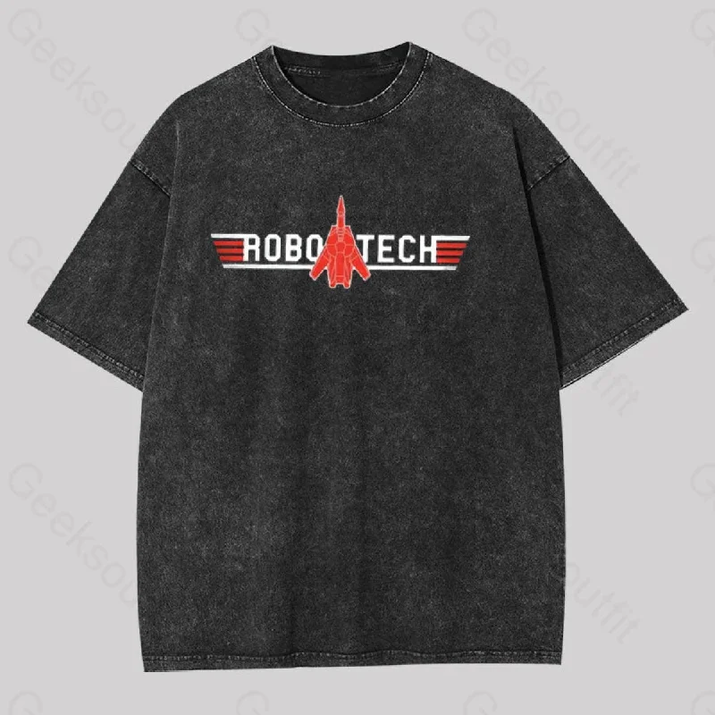 Robo Tech Geek Washed T-shirt