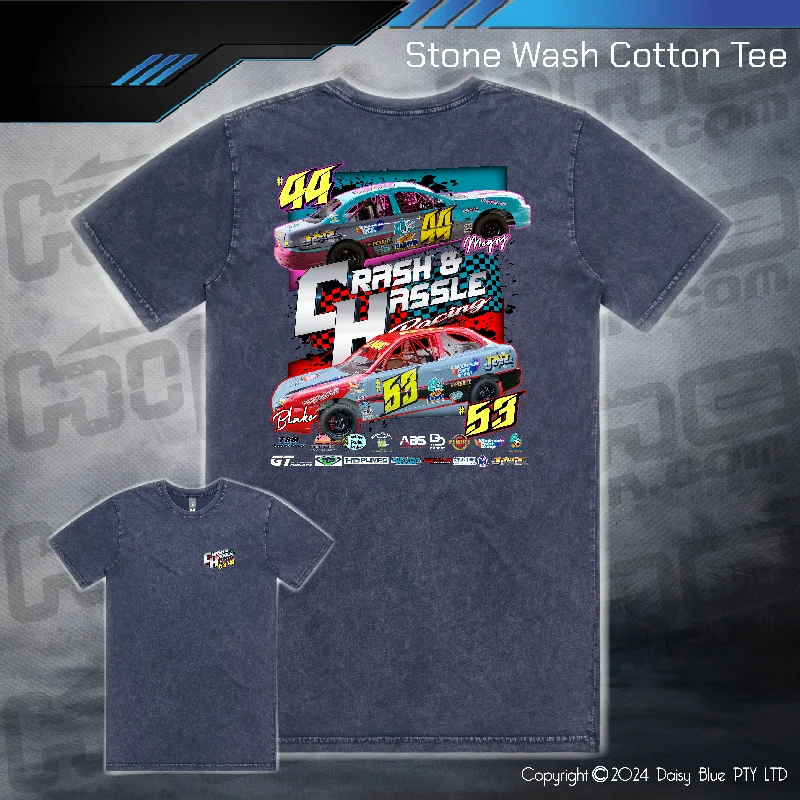 Stonewash Tee - Crash N Hassle Racing