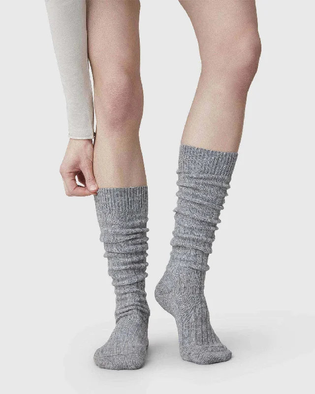 SWEDISH STOCKINGS - BAS GENOUX BODIL - GRIS