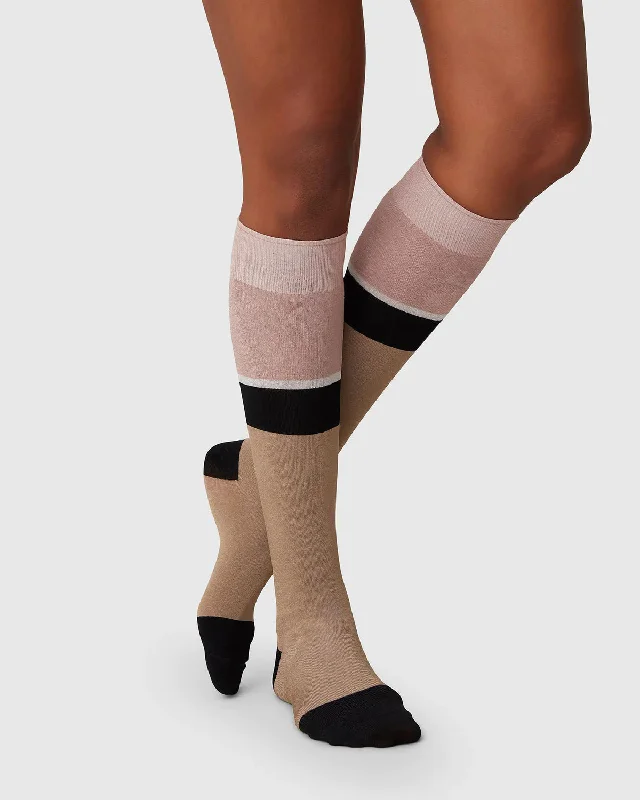 SWEDISH STOCKINGS - BAS GENOUX ELENA - BEIGE