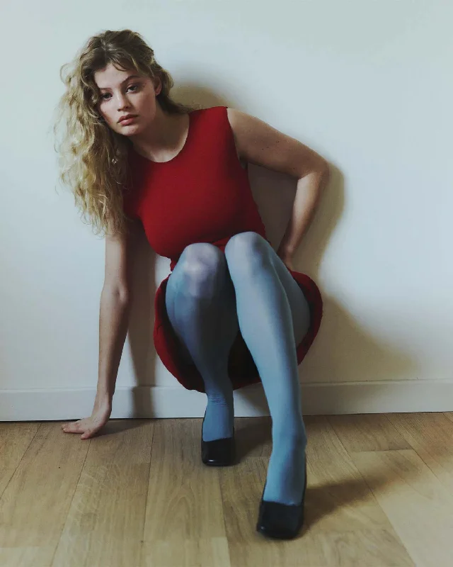 SWEDISH STOCKINGS - COLLANT SVEA - DUSTY BLEU