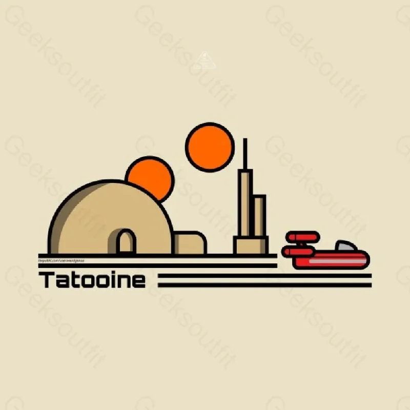 Tatooine Travel Poster T-Shirt