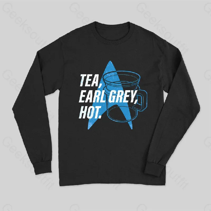 Tea Earl Grey Hot Distressed Poster Tank Top Long Sleeve T-Shirt