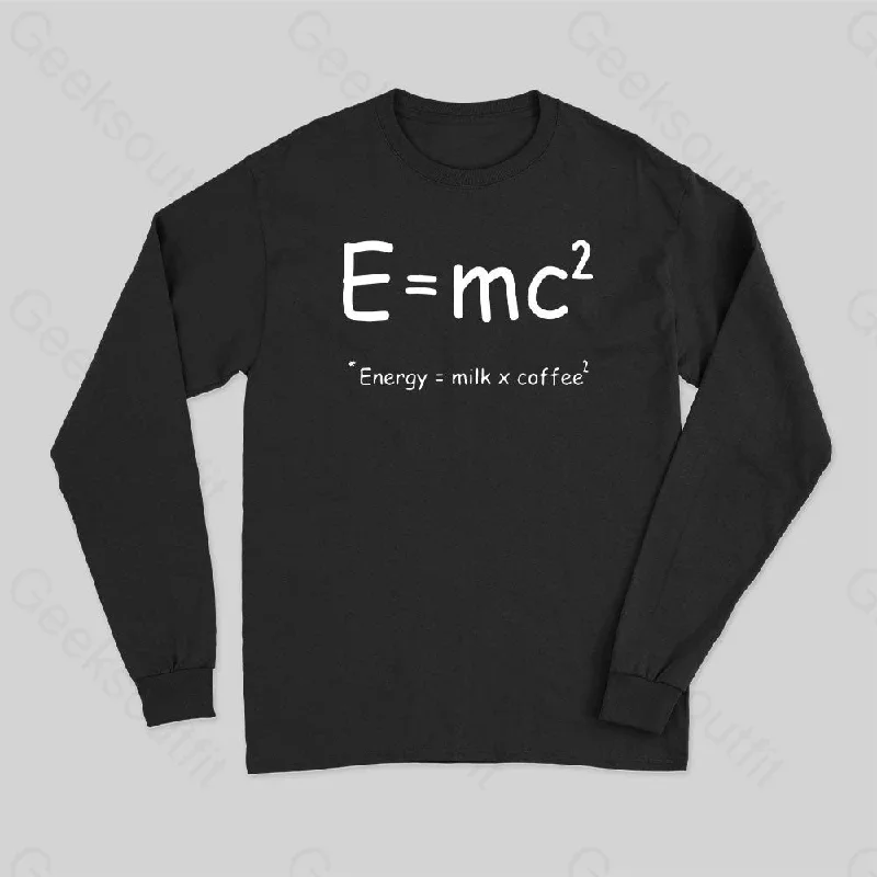 Theory of Relativity Funny Equation Long Sleeve T-Shirt