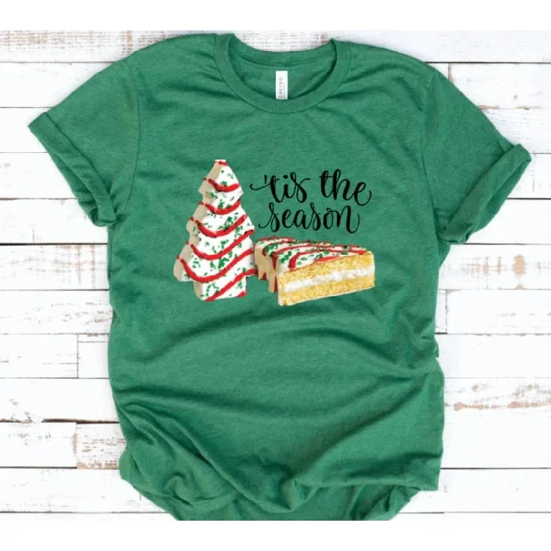 Tis the Season Christmas Tree Snack Cake GRAPHIC TEE