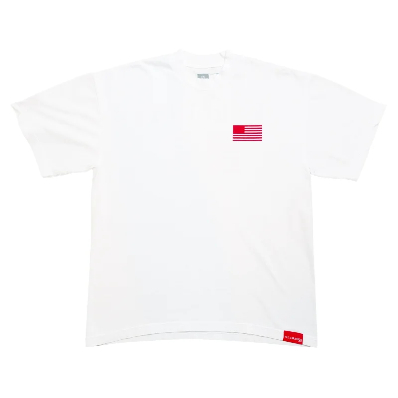 TMC Color Block Flag T-shirt - White/Red