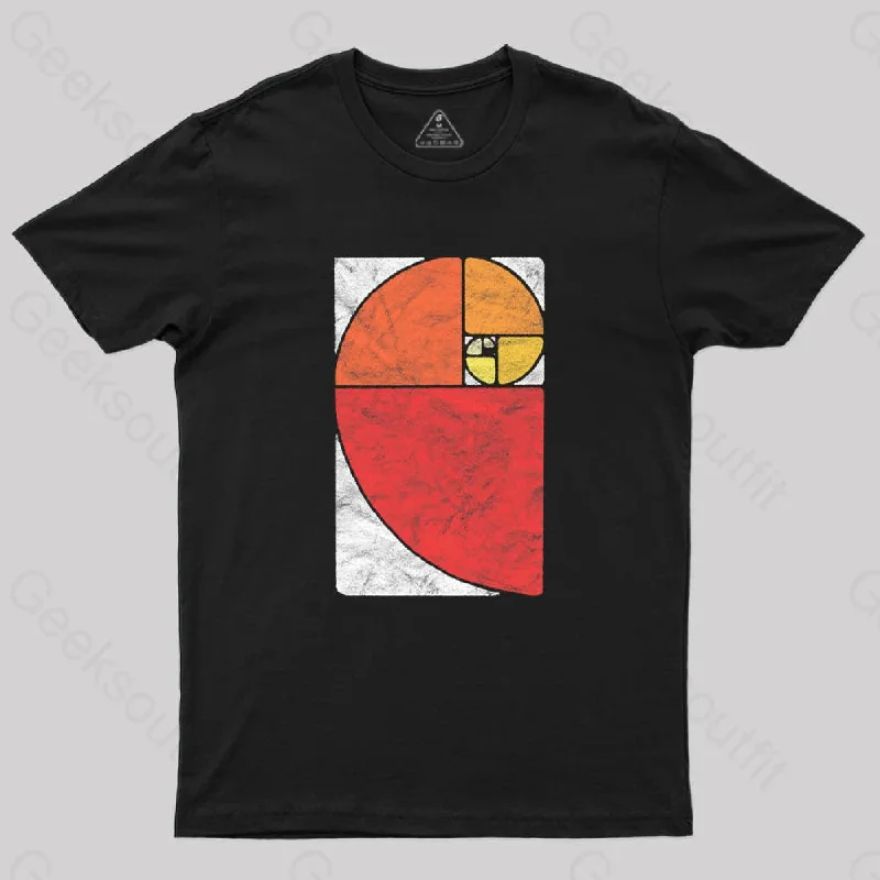 Vintage Fibonacci Sequence Golden Ratio T-Shirt