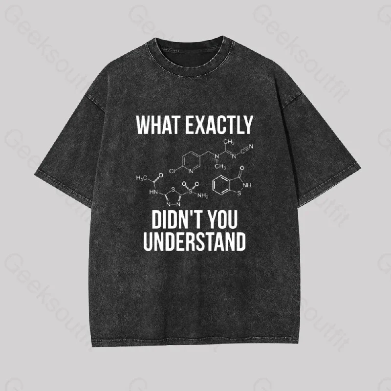 What Exactly Didn't You Understand Geek Washed T-shirt