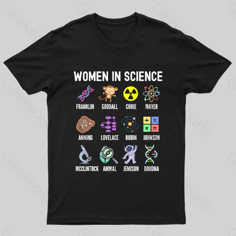 Women In Science Steminist Geek T-Shirt