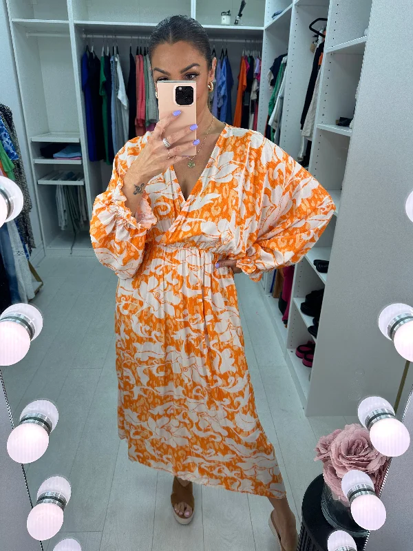 Helena Bold Floral Print Kimono Dress Zara floral dresses