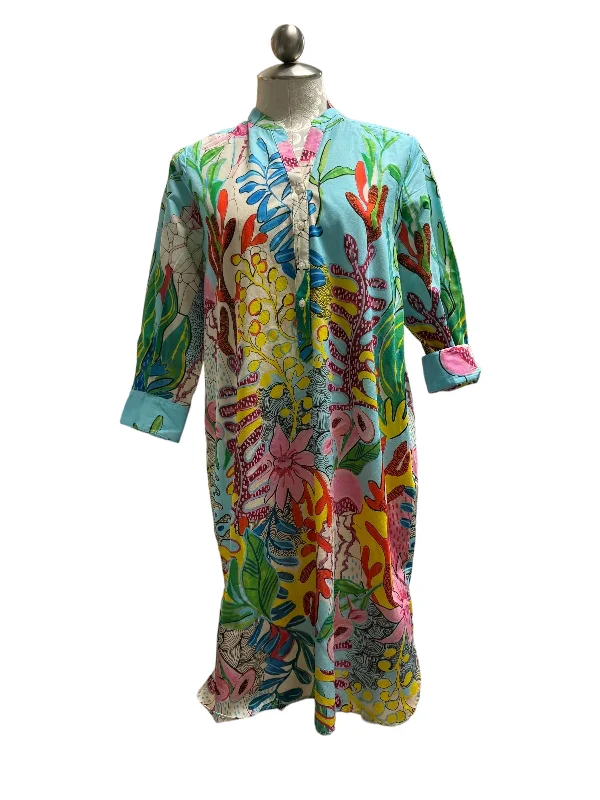 Multi-colored Dress Casual Short Villagallo, Size 10--Mini Skirt with Belt